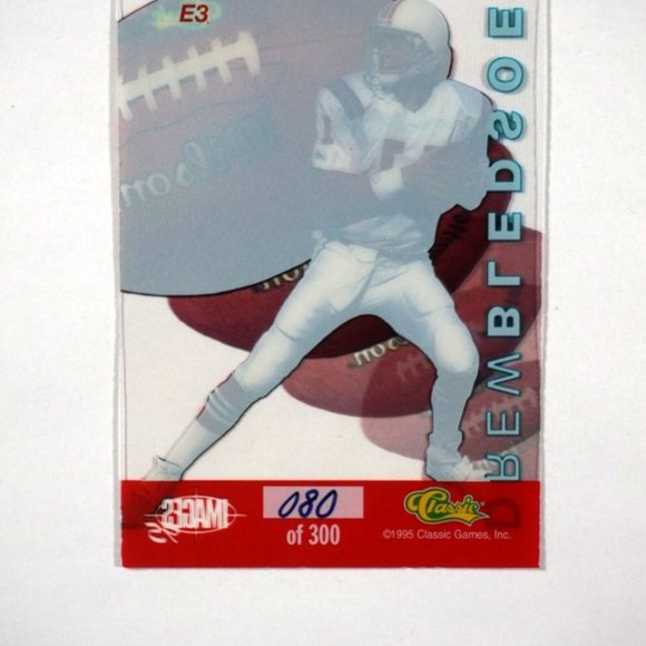 Classic Images Drew Bledsoe Acetate Preview Hand #'d 80/300 SSP Patriots  NM/MT - Picture 3 of 3